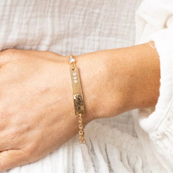 paparazzi Jewelry Mom Always Knows Gold Bangle Bracelet Poshmark